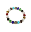 Stylish Multicoloured Crystal Beaded Bracelet